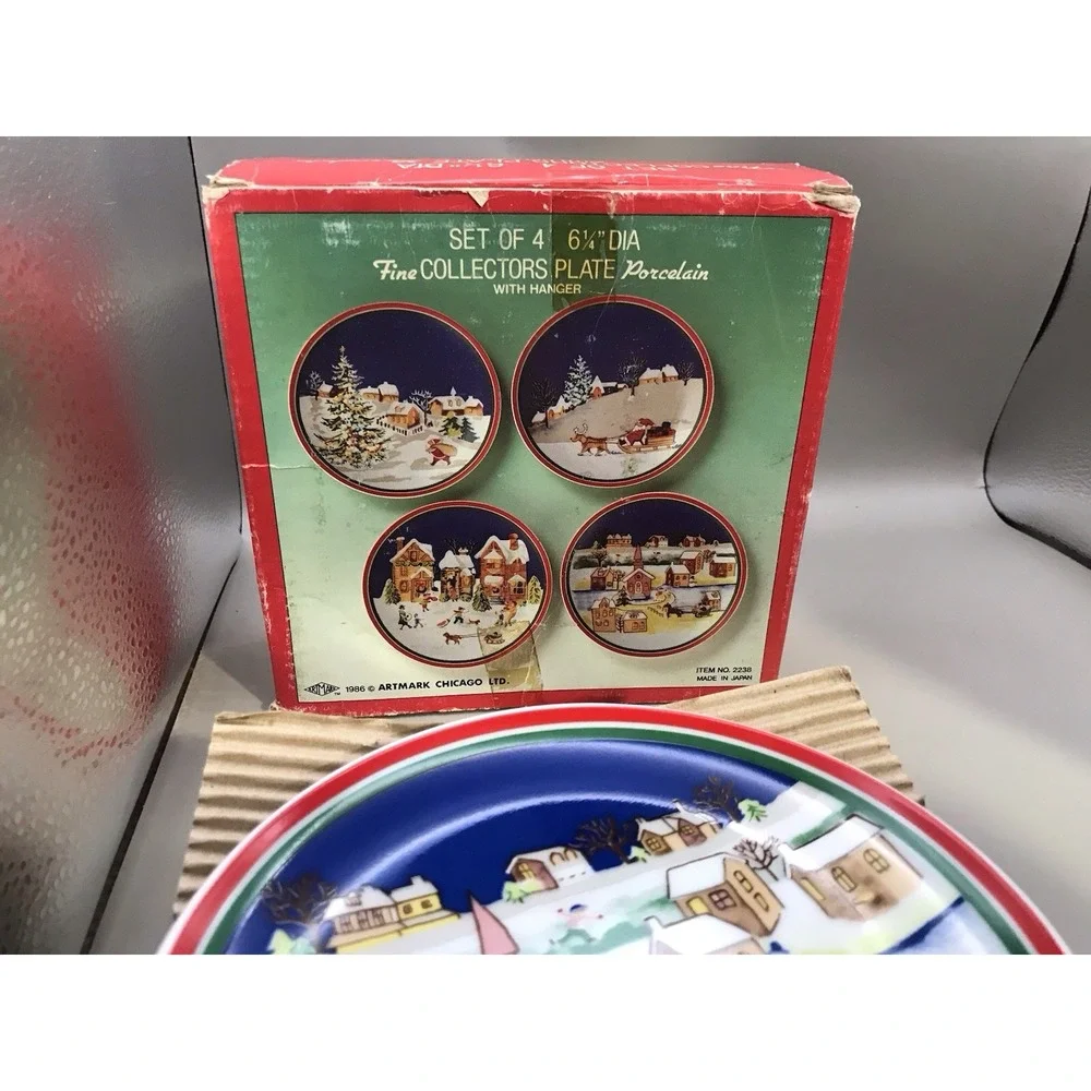 Artmark 1986 Set Of 4 6 1/2